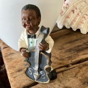 New Orleans Precious Child Jazz Musician  Resin 5 Tall Collectible